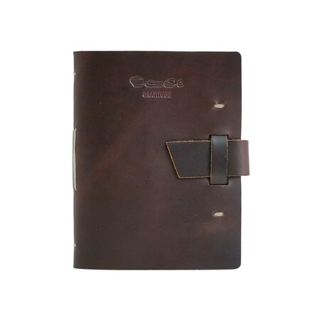 Rustico Leather Gratitude Journal in Burgundy BK0012-0004